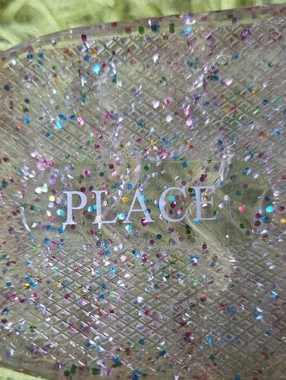 The Children's Place Clear Glitter Slide Sandals - Multicolor‎ Sparkle